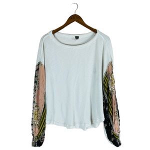 Free People Handkerchief Sleeve Blouse